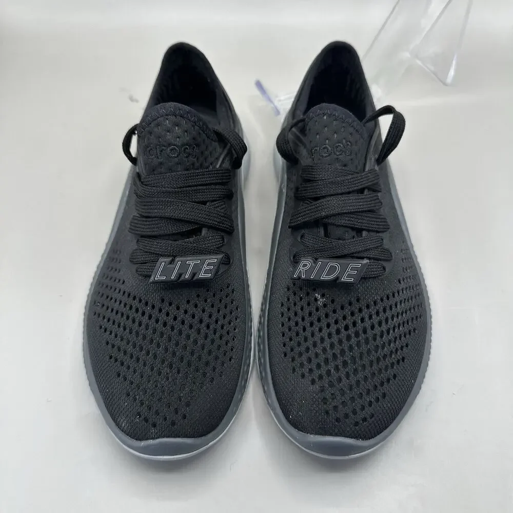 Women's Crocs LiteRide 360 Pacer Sneakers Shoes Black Size 5 US **EXCELLENT** - Picture 5 of 9